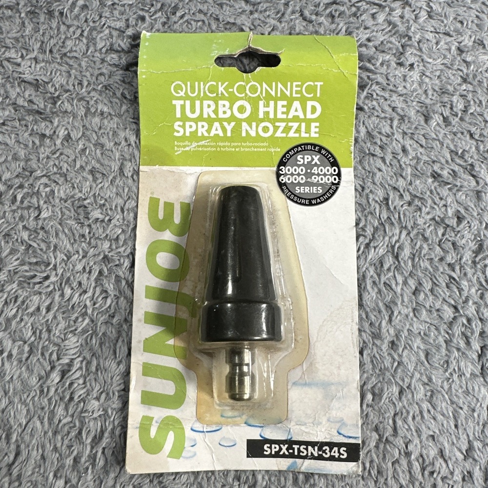 New Sun Joe SPX-TSN-34S Turbo Head Spray Nozzle for SPX4000 SPX4001 SPX4003